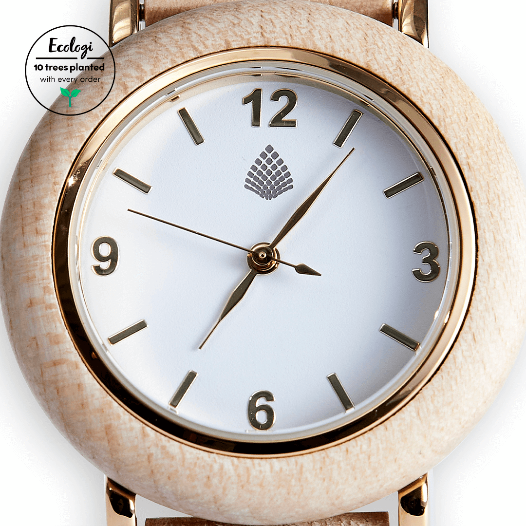 The Birch Watch - Handcrafted Maplewood Elegance, Discover The Birch Watch, handcrafted from recycled Maplewood for women. Timeless elegance and sustainability in every piece.