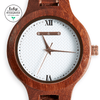 The Magnolia: Handmade Red Sandalwood Watch, Discover The Magnolia, a handmade wood watch for women, crafted from recycled Red Sandalwood. Elegant, sustainable, and one-of-a-kind.