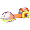 3-in-1 Kids Play Tent Set with 250 Balls - Multicolour, Bring joy to your child's playtime with our 3-in-1 Kids Play Tent Set in multicolour. Includes 250 balls, playhouse, tunnel, and tent for endless fun.