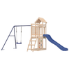 Outdoor Playset Solid Wood - Fun & Durable Kids Playhouse, Transform your backyard with our durable pine wood outdoor playset. Great for endless fun, safety, and durability for your children.