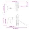 Outdoor Playset Solid Wood - Fun & Durable Kids Playhouse, Transform your backyard with our durable pine wood outdoor playset. Great for endless fun, safety, and durability for your children.