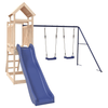 Outdoor Playset Solid Wood Pine - Durable, Endless Fun Give your children the freedom to play at home with this premium wooden outdoor playset. Crafted from solid pine wood.