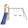 Outdoor Playset Solid Wood Pine - Durable, Endless Fun Give your children the freedom to play at home with this premium wooden outdoor playset. Crafted from solid pine wood.