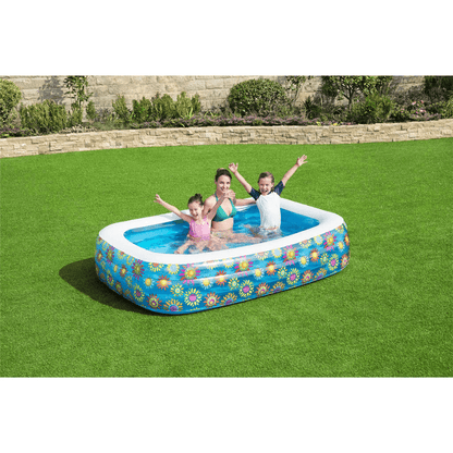 Blue Inflatable Kids Pool - Durable Outdoor Fun Explore outdoor fun with our Blue Inflatable Kids Pool. Easy setup, durable PVC material, perfect for family summer days. Ideal for kids' play.