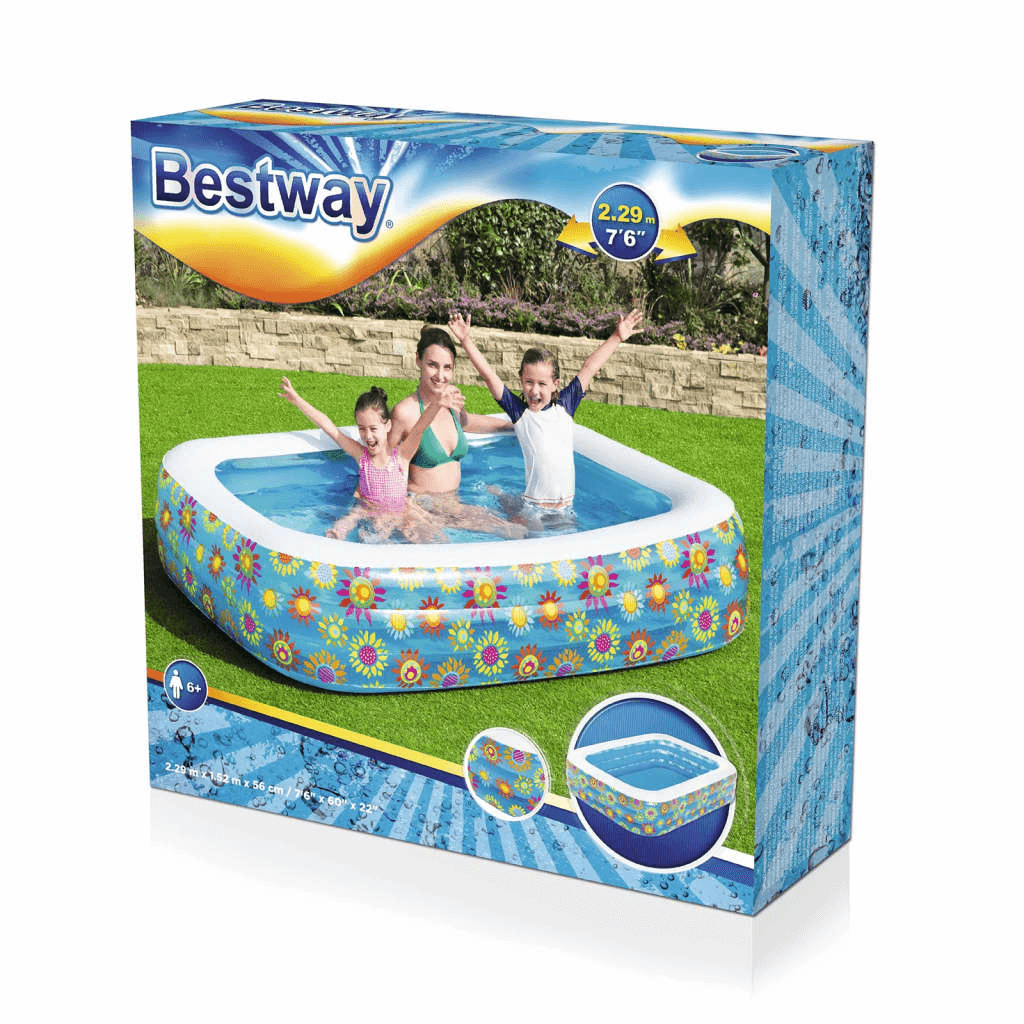 Blue Inflatable Kids Pool - Durable Outdoor Fun Explore outdoor fun with our Blue Inflatable Kids Pool. Easy setup, durable PVC material, perfect for family summer days. Ideal for kids' play.