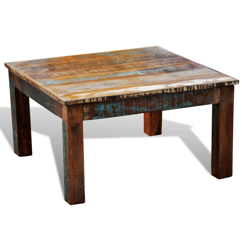 Unique Reclaimed Wood Coffee Table - Antique Style, Elevate your home with our handmade, antique-style reclaimed wood coffee table. Sustainable, unique design for a timeless appeal.