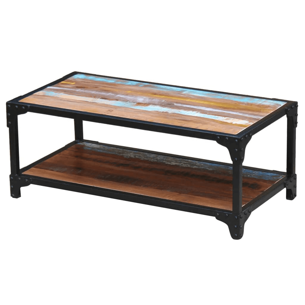 Eco-Friendly Vintage Reclaimed Wood Coffee Table, Elevate your living space with our sustainable, handmade Vintage-Style Coffee Table crafted from solid reclaimed wood. Perfect blend of charm & durability.