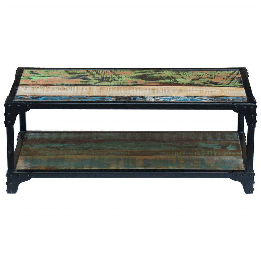 Eco-Friendly Vintage Reclaimed Wood Coffee Table, Elevate your living space with our sustainable, handmade Vintage-Style Coffee Table crafted from solid reclaimed wood. Perfect blend of charm & durability.