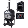 BBQ Pizza Oven Black - Crispy Pizzas at Home, Enjoy homemade pizza with the ProGarden BBQ Pizza Oven. Perfect for your outdoor cooking setup, it includes a chimney design and cooking stone.