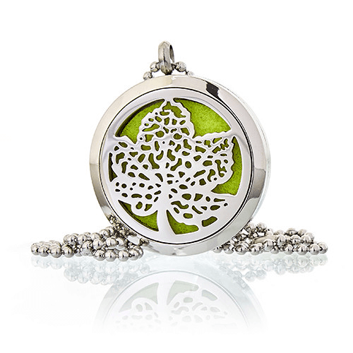 Aromatherapy Diffuser Necklace - Leaf 30mm, Wear your favorite essential oils with our high-quality Aromatherapy Diffuser Necklace. Experience the benefits of aromatherapy on the go.