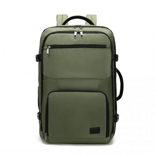 Kono 3-in-1 Multifunctional Travel Backpack - Green, Durable, waterproof, airline-approved backpack. Perfect for daily use and as carry-on luggage. Meets cabin allowance for most airlines.