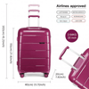 KONO 20-24-28" Hard Shell Suitcase Set - Stylish & Durable, Travel in style with KONO’s durable purple suitcase set featuring TSA locks and smooth 4 spinner wheels for effortless mobility.