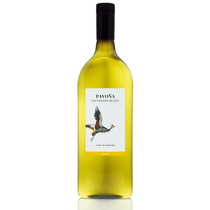 White Letterbox Wine Pavoña - Eco-Friendly, Convenient, Perfect gift for any occasion - This eco-friendly 75cl Sauvignon Blanc bottle fits through the letterbox for easy delivery.