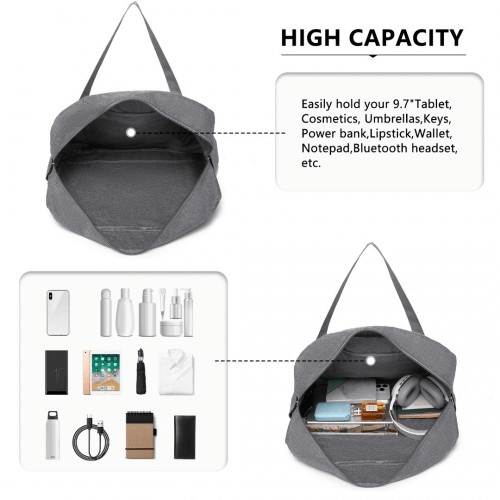 Kono Foldable Waterproof Cabin Travel Handbag - Grey, Discover the Kono Foldable Waterproof Cabin Travel Handbag - Grey. Lightweight, durable, and perfect for all your travel needs.