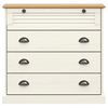 Chest of Drawers VIGO White 80x40x76 cm - Solid Wood Pine, Add Storage Space with Style If you are short on space but need more storage, the vidaXL Chest of Drawers VIGO is here to help!