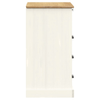 Chest of Drawers VIGO White 80x40x76 cm - Solid Wood Pine, Add Storage Space with Style If you are short on space but need more storage, the vidaXL Chest of Drawers VIGO is here to help!