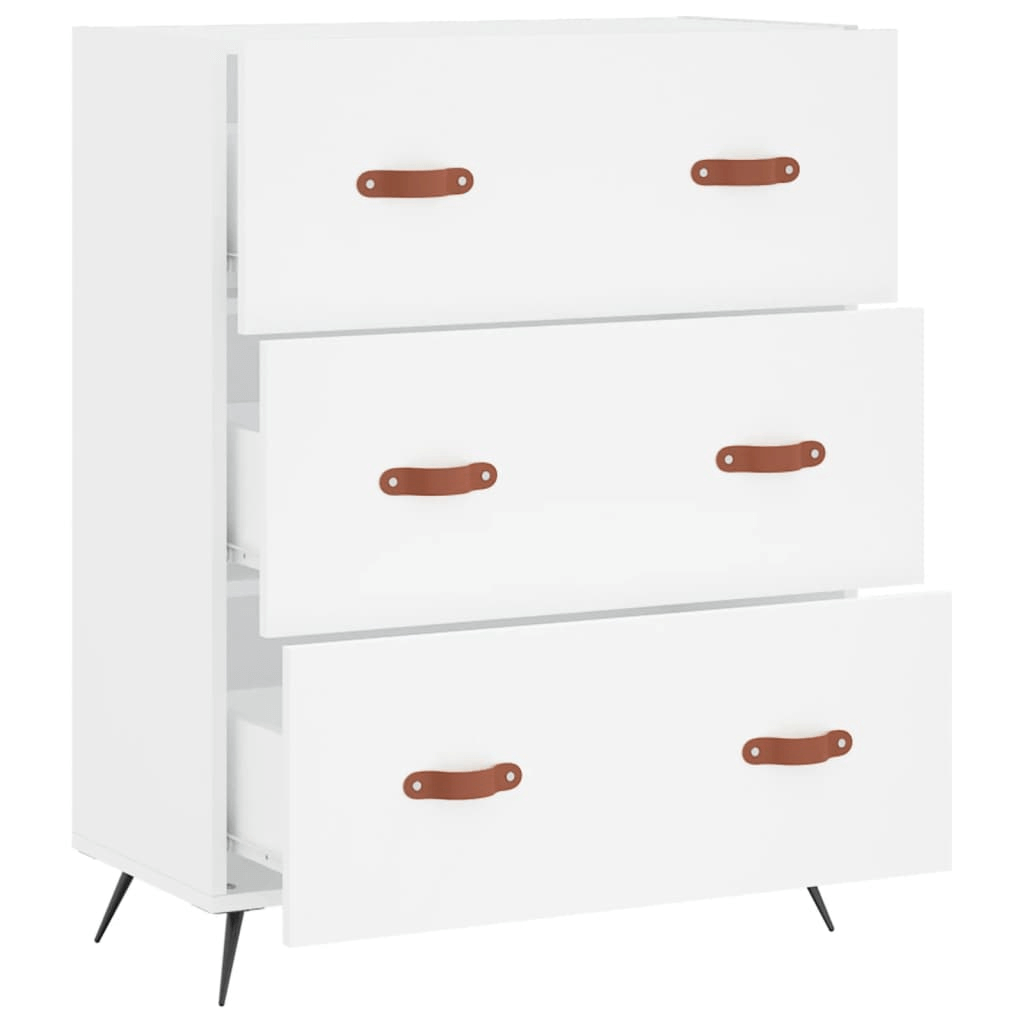 White Chest of Drawers - Stylish & Durable Storage, Elevate your home with our vidaXL White Chest of Drawers. Offering ample storage, durability, and easy cleaning for any living space. Shop now!