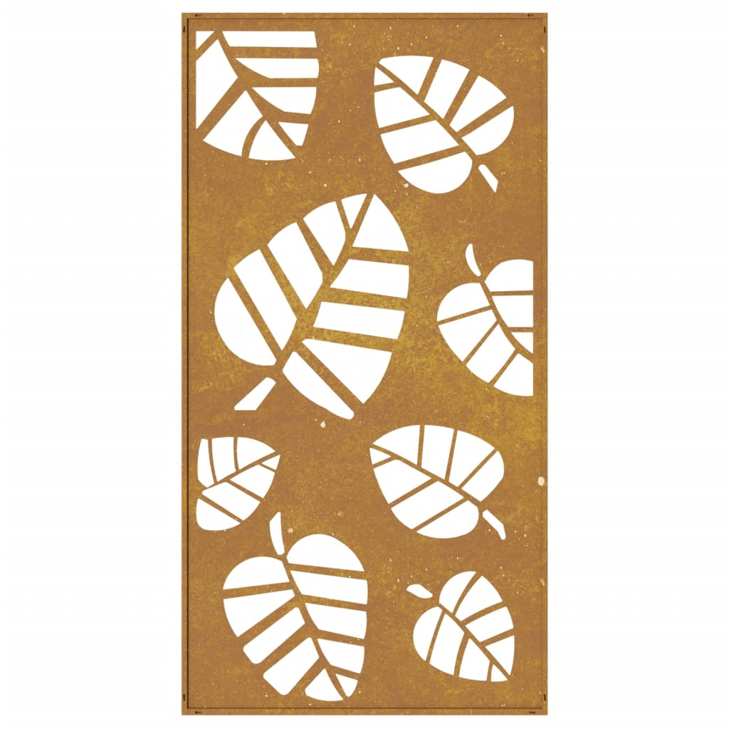 Garden Wall Decoration | 105x55 cm Corten Steel, Enhance your garden with a 105x55 cm corten steel leaf design. Unique, weather-resistant wall decor for any outdoor space. Durable and beautiful.