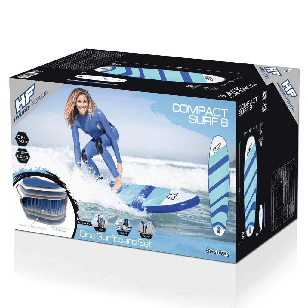 Hydro-Force Inflatable Surfboard - Thrill of Surfing, Experience surfing like never before with the Bestway Hydro-Force Inflatable Surfboard. Perfect for ponds, lakes, and oceans. Get yours today!