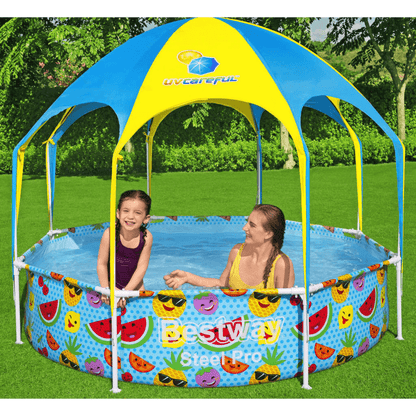 Bestway Steel Pro Kids Pool 244x51 cm | UV Careful Shop the durable Bestway Steel Pro UV Careful Kids Pool. Perfect for family fun with extra strong sidewalls. Make summer unforgettable!