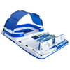 Tropical Breeze Floating Island - Spacious Water Lounger, Relax on the Tropical Breeze Floating Island, a 389x274 cm water lounger for up to 6 people, perfect for summer fun. Durable and comfortable design!