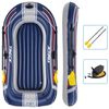 Hydro-Force Inflatable Boat with Pump & Oars - Blue, Explore shallow waters with confidence in the durable Hydro-Force Inflatable Boat with pump and oars. Perfect for all aquatic adventures.