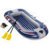 Hydro-Force Inflatable Boat with Pump & Oars - Blue, Explore shallow waters with confidence in the durable Hydro-Force Inflatable Boat with pump and oars. Perfect for all aquatic adventures.