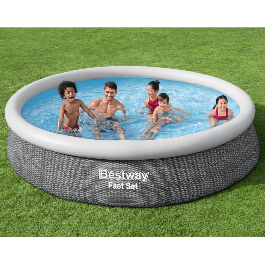 Swimming Pool Set Round 366x76 cm - Enjoy Endless Summer Fun Turn Your Backyard into a Oasis with a Swimming Pool Set Transform your outdoor space into a haven of relaxation and entertainment with the Swimming Pool Set.