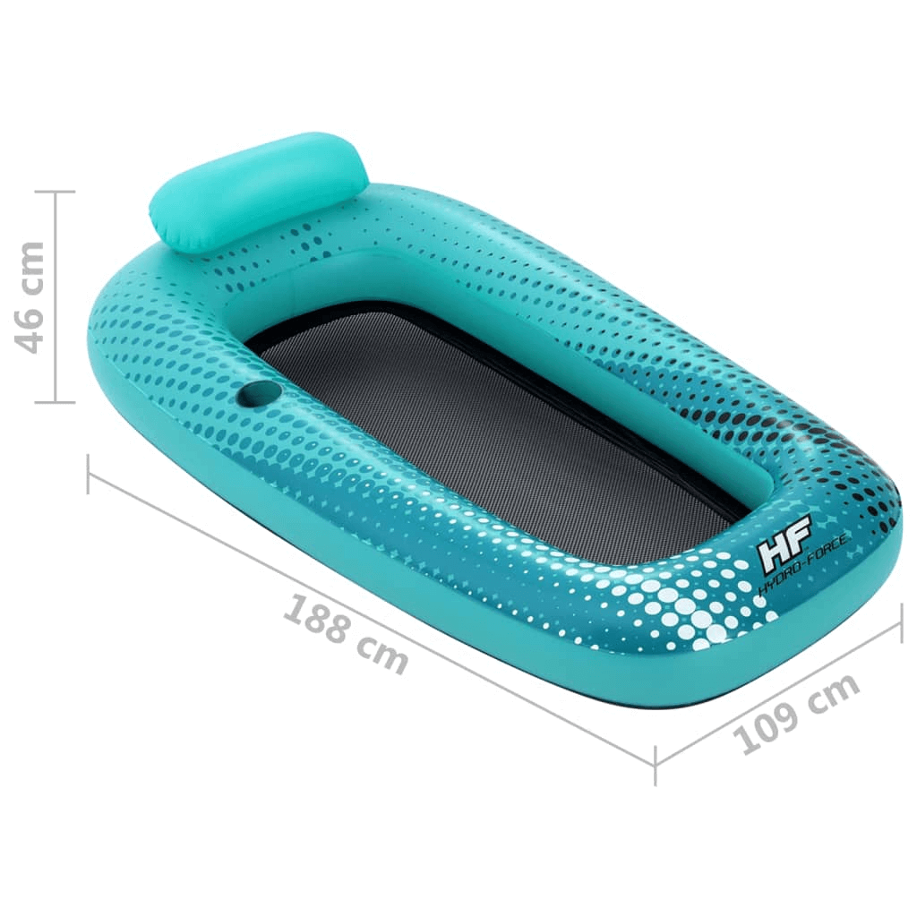 Hydro Force Sol Venture Mesh Lounge Float - 188x109 cm, Durable Hydro Force Sol Venture Mesh Lounge Float. Designed for comfort, it features a supportive backrest, breathable mesh seat, and built-in cup holder.