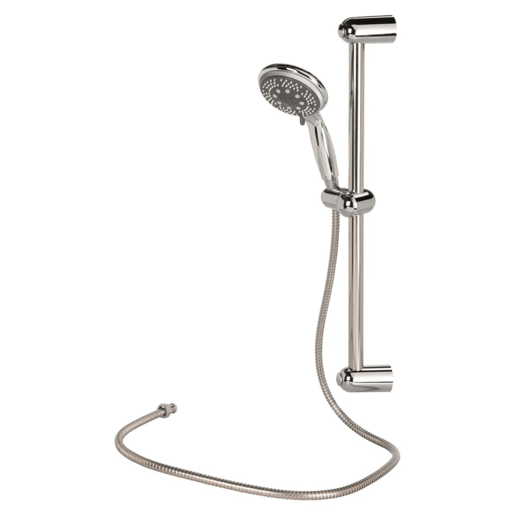 5-Function Chrome Shower Head - Bathroom Solutions, Experience ultimate relaxation with our Chrome Shower Head. 5-settings for superior flow. Perfect for a refreshing shower.