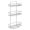 Metaltex 3-Tier Douche Rack - Elevate Shower Organization, Experience organized bliss with the Metaltex Onda Silver 3-tier douche rack. Sleek, durable, and anti-rust for a neat bathroom.