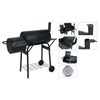 Cylinder Train Smoker Black - Premium BBQ Grill, Experience top-tier outdoor cooking with the Cylinder Train Smoker Black BBQ grill. Durable carbon steel, high-temp paint & integrated thermometer.