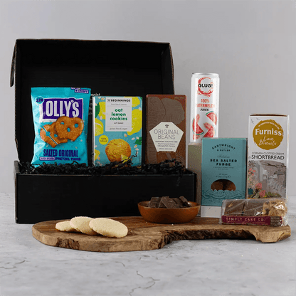 Thinking Of You Gift Box - Heartwarming Treats, Brighten someone's day with our Thinking Of You Gift Box. Perfect for any occasion, filled with heartwarming treats to show you care.