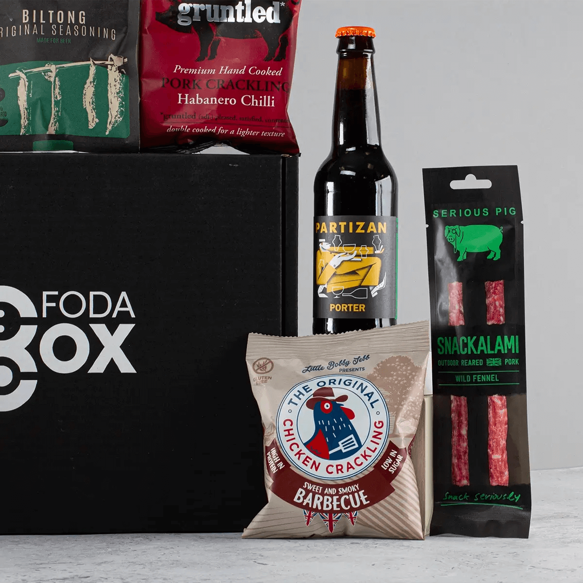 Craft Beer and Meat Snacks Gift Box, Ultimate gift for beer lovers and meat enthusiasts with our Craft Beer and Meat Snacks Gift Box. Includes four handpicked craft beers and premium meat snacks.