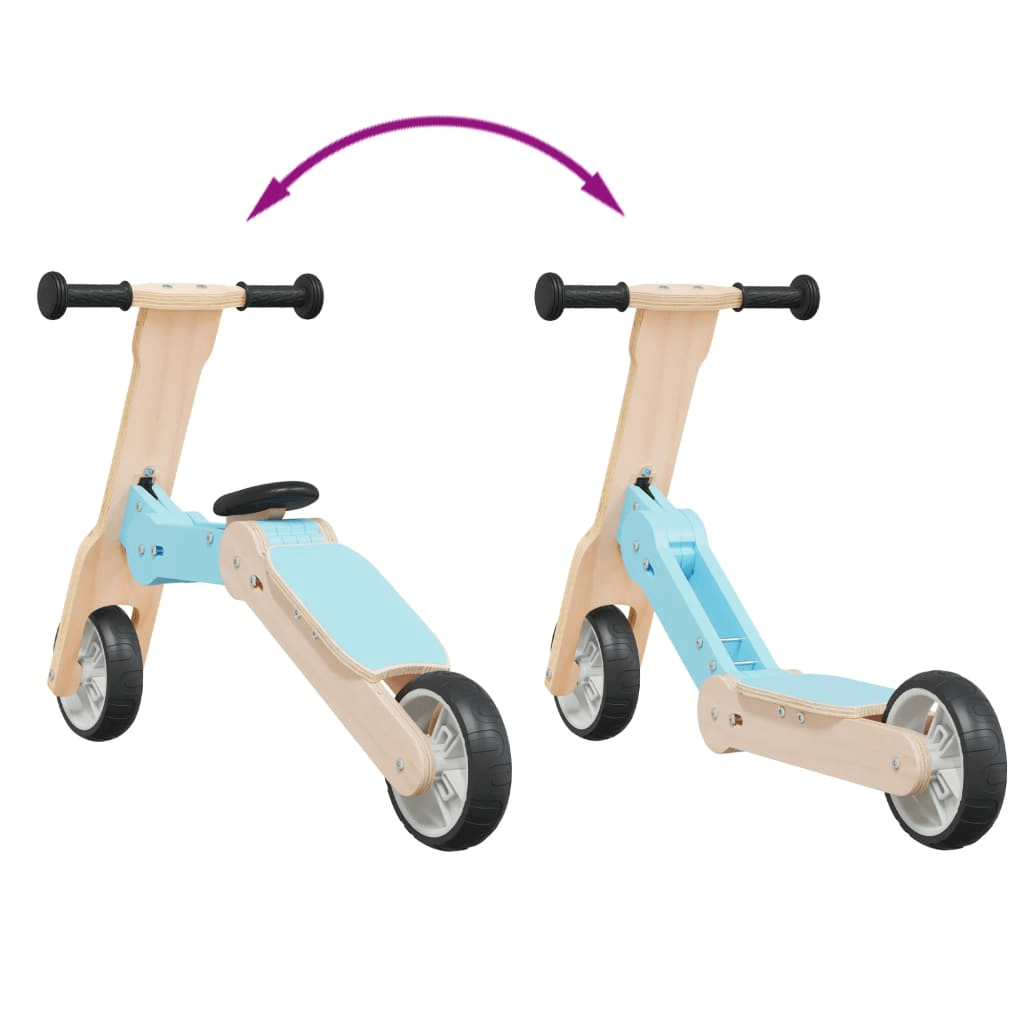 Kids Scooter 2-in-1 Light Blue - Fun & Skill Boost, Enhance balance and coordination with our 2-in-1 scooter. Perfect for indoor and outdoor adventures. Converts easily into a balance bike!