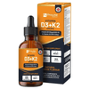 Vitamin D3 4000 IU + K2 MK7 Orange Drops 30ml, High-strength Vitamin D3 & K2 liquid drops for fast absorption. Easy 4-drop serving. 300 servings per 30ml bottle. Made in the UK.