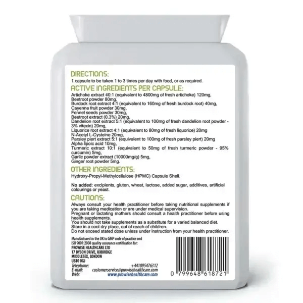 Livcare+ 500mg – Premium Liver & Gallbladder Support, Support liver and gallbladder health with Livcare+ 500mg by Prowise. UK-made, 14 active ingredients. Vegetarian & vegan-friendly.