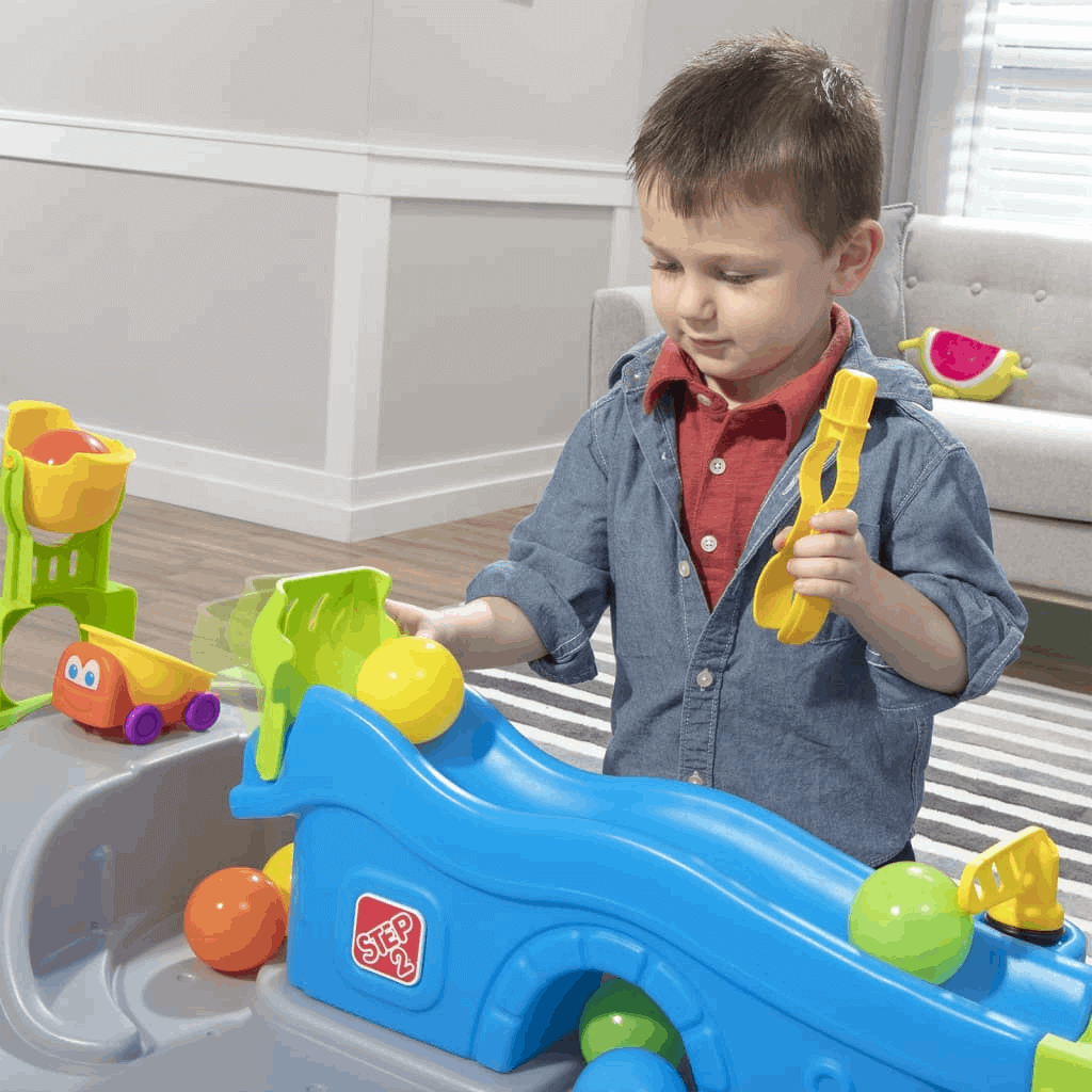 Step2 Play Table Ball Buddies Truckin and Rollin - Indoor Ball Adventure for Kids