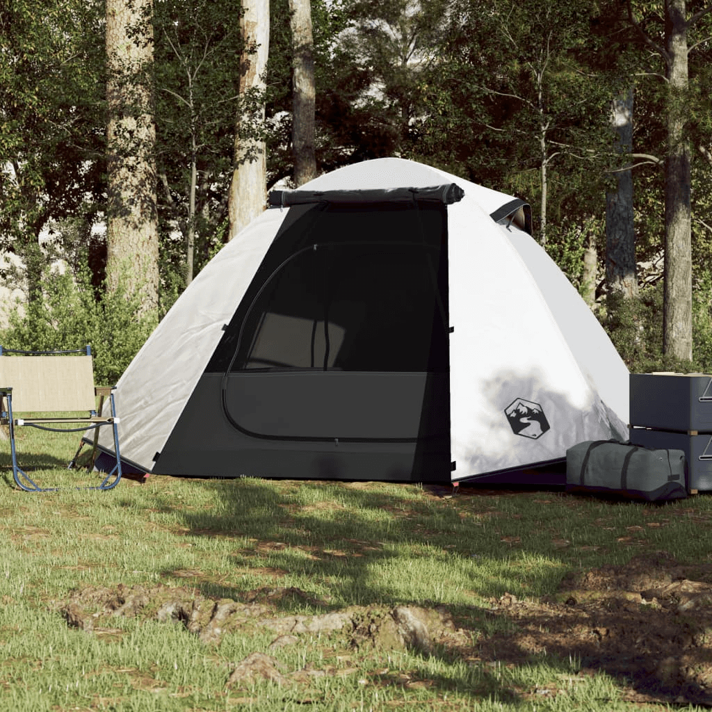 2-Person Waterproof Camping Dome Tent, Experience outdoor comfort with our 2-Person White Blackout Dome Tent. Perfect waterproof design for your adventures.