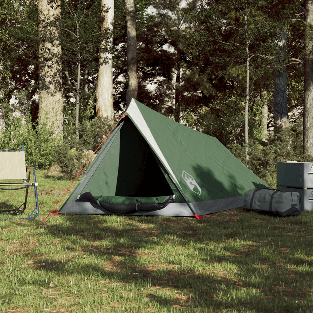 2-Person Waterproof Camping Tent - Cozy Shelter Discover the vidaXL 2-Person Green Waterproof Camping Tent. Perfect for comfy outdoor adventures. Easy setup & weather-resistant. Ideal for campers.