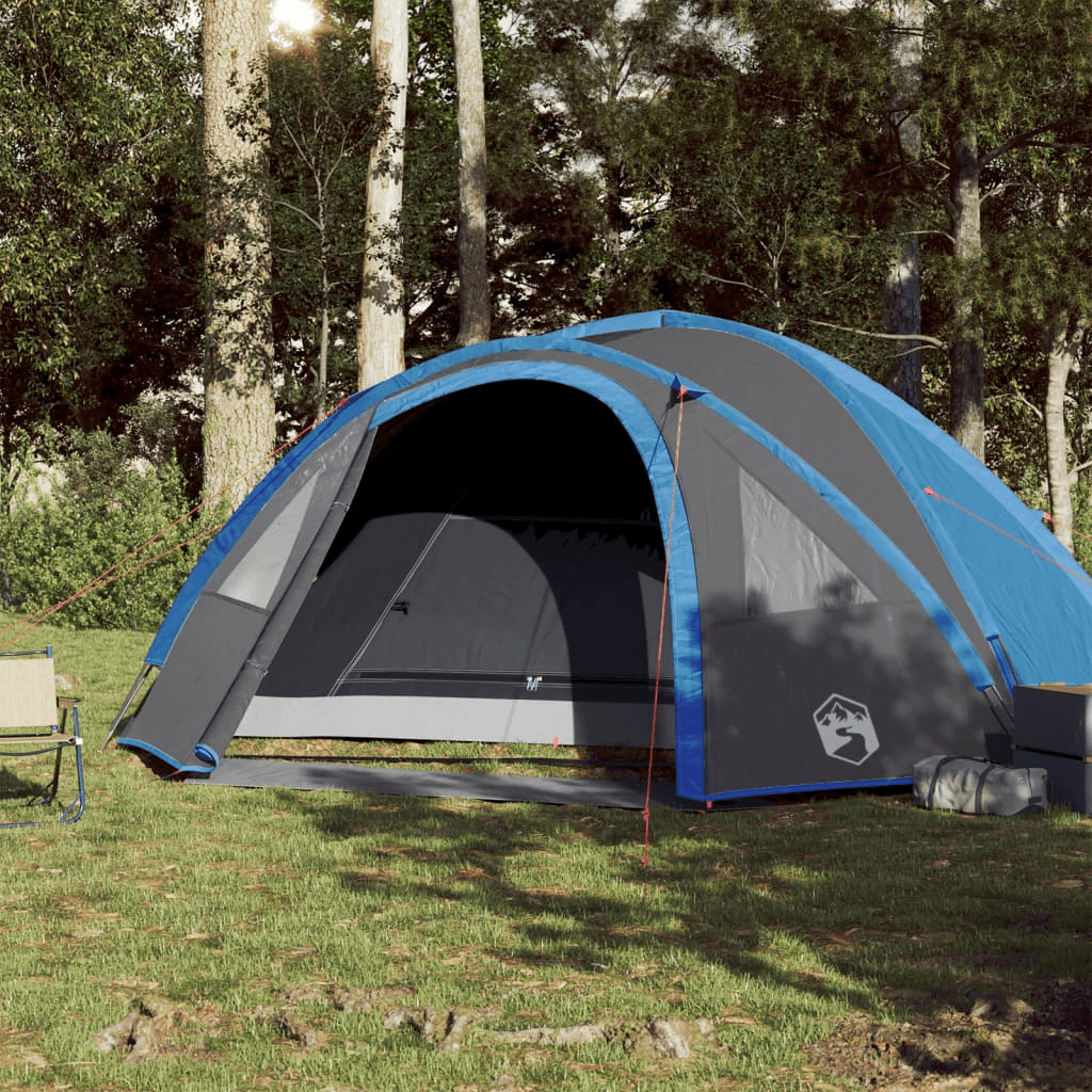 4-Person Camping Tent - Easy Setup, Water-Resistant, Discover the perfect camping tent for 4. Blue, water-resistant, portable, and designed for easy setup. Ideal for any outdoor adventure.