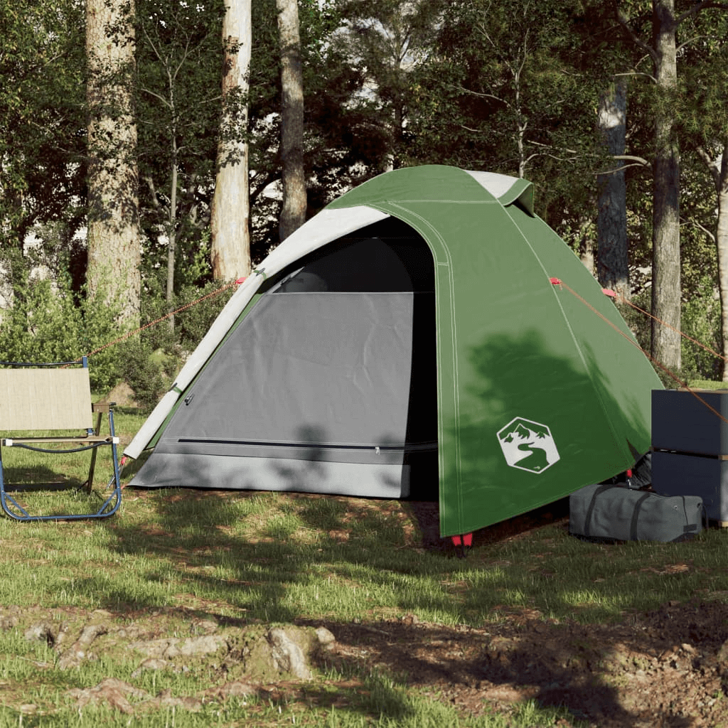 3-Person Camping Tent Dome - Green & Waterproof, Enjoy memorable adventures with this lightweight, mosquito-protected 3-person tent. Perfect for camping with comfort and safety.