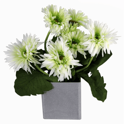 Lifelike Daisy Plant Décor for Home & Office, Elevate your space with our Artificial Plant Flowers Daisy Plant White. Perfectly sized at 33cm for any shelf or table to add a touch of nature.