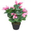 Artificial Pink Cyclamen Plant – 38cm by Leaf Design UK, Enhance your space with the lifelike 38cm Artificial Pink Cyclamen Plant by Leaf Design UK, featuring vibrant pink flowers and lush green leaves.