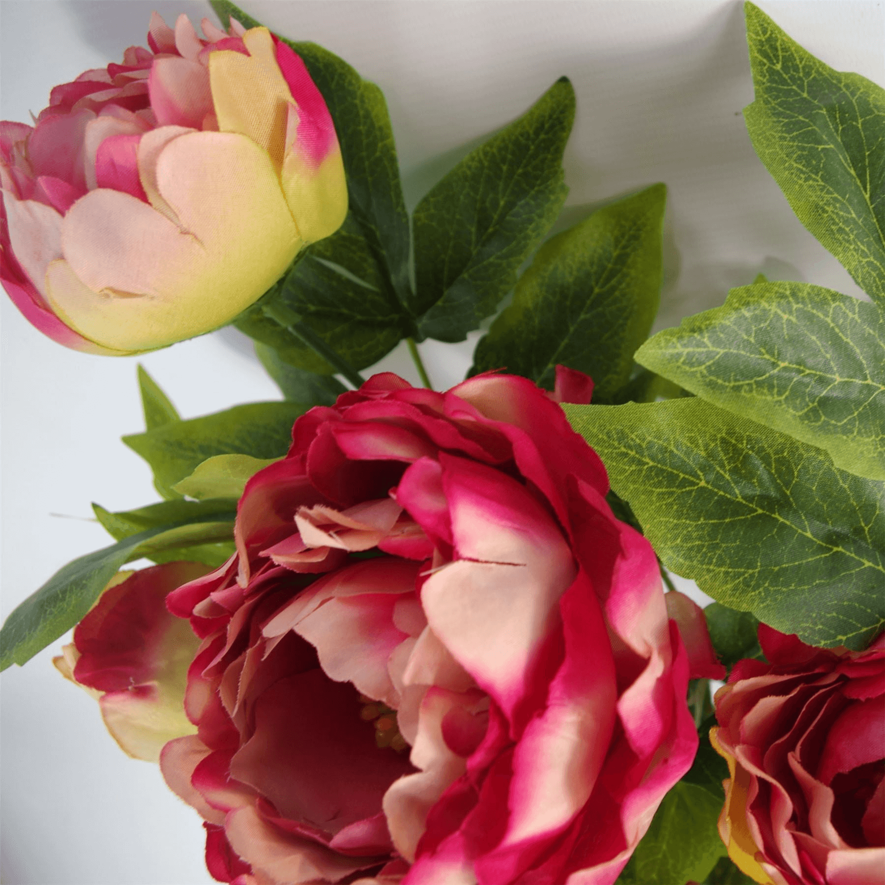 Pink Peony Plant Flowers | Leaf Design UK, Elevate your space with our Pink Artificial Peony Flowers. Perfect for adding elegance and vibrancy to any room. Shop Now!