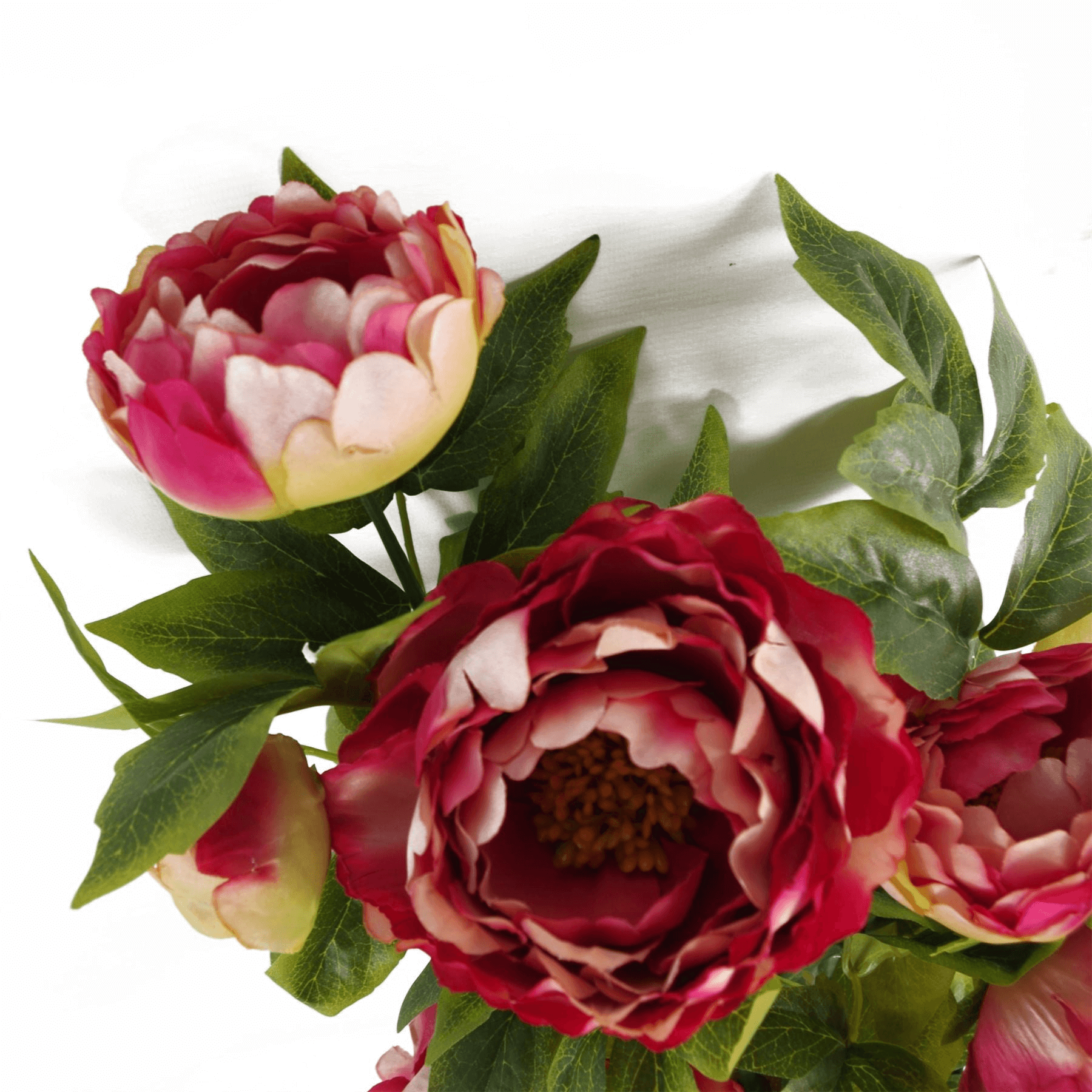 Pink Peony Plant Flowers | Leaf Design UK, Elevate your space with our Pink Artificial Peony Flowers. Perfect for adding elegance and vibrancy to any room. Shop Now!