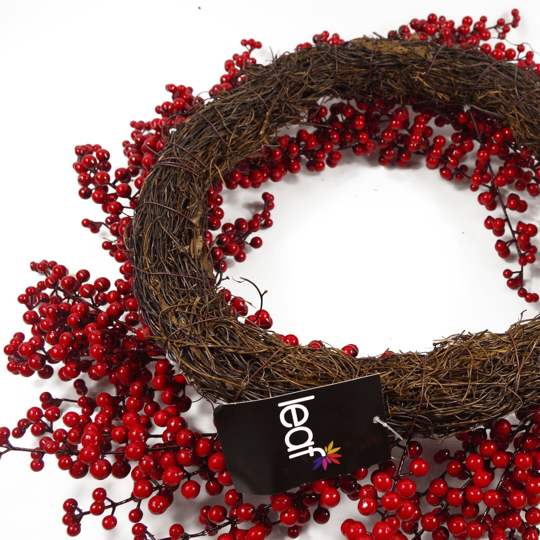 Elegant Christmas Red Berry Wreath - 60cm Luxury Decor, Adorn your home with our 60cm Christmas Red Berry Wreath. No-maintenance, durable, and perfect for a festive, elegant touch.