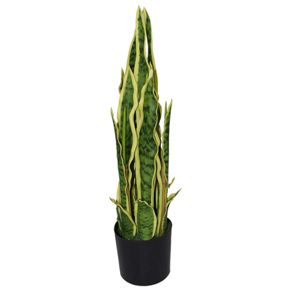 Tropical Artificial 55cm Sansevieria Trifasciata Plant Bring a touch of the tropics to your space with the Tropical Artificial Plants 55cm Sansevieria Trifasciata Plants by Leaf Design UK.