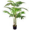 120cm Lifelike Artificial Areca Palm Tree - Home & Office, Enhance your decor with the 120cm Artificial Areca Palm Tree - a lifelike, maintenance-free indoor plant perfect for home and office spaces.