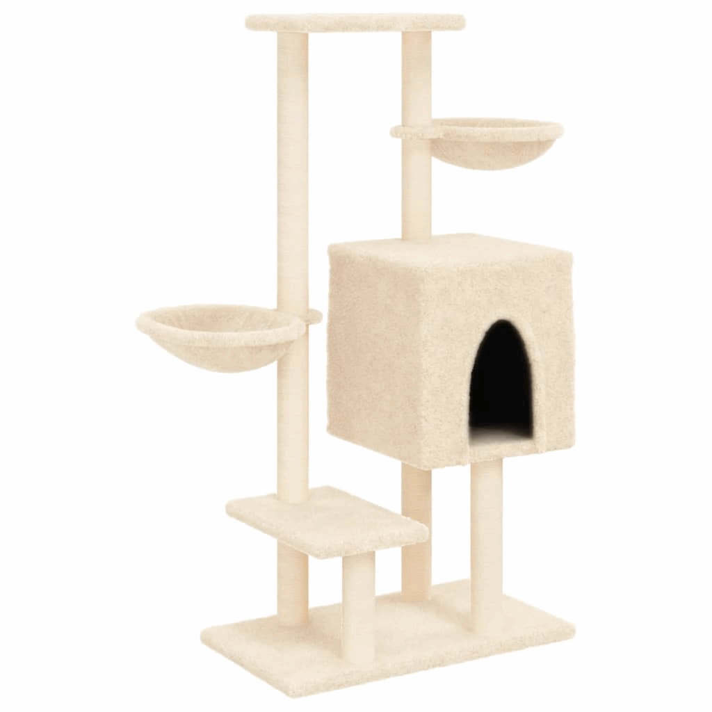 vidaXL Cat Tree: Multi-Level with Sisal Posts Keep cats entertained with vidaXL's Cat Tree, featuring sisal posts, a house, baskets & platforms for endless fun. Perfect for all feline friends.